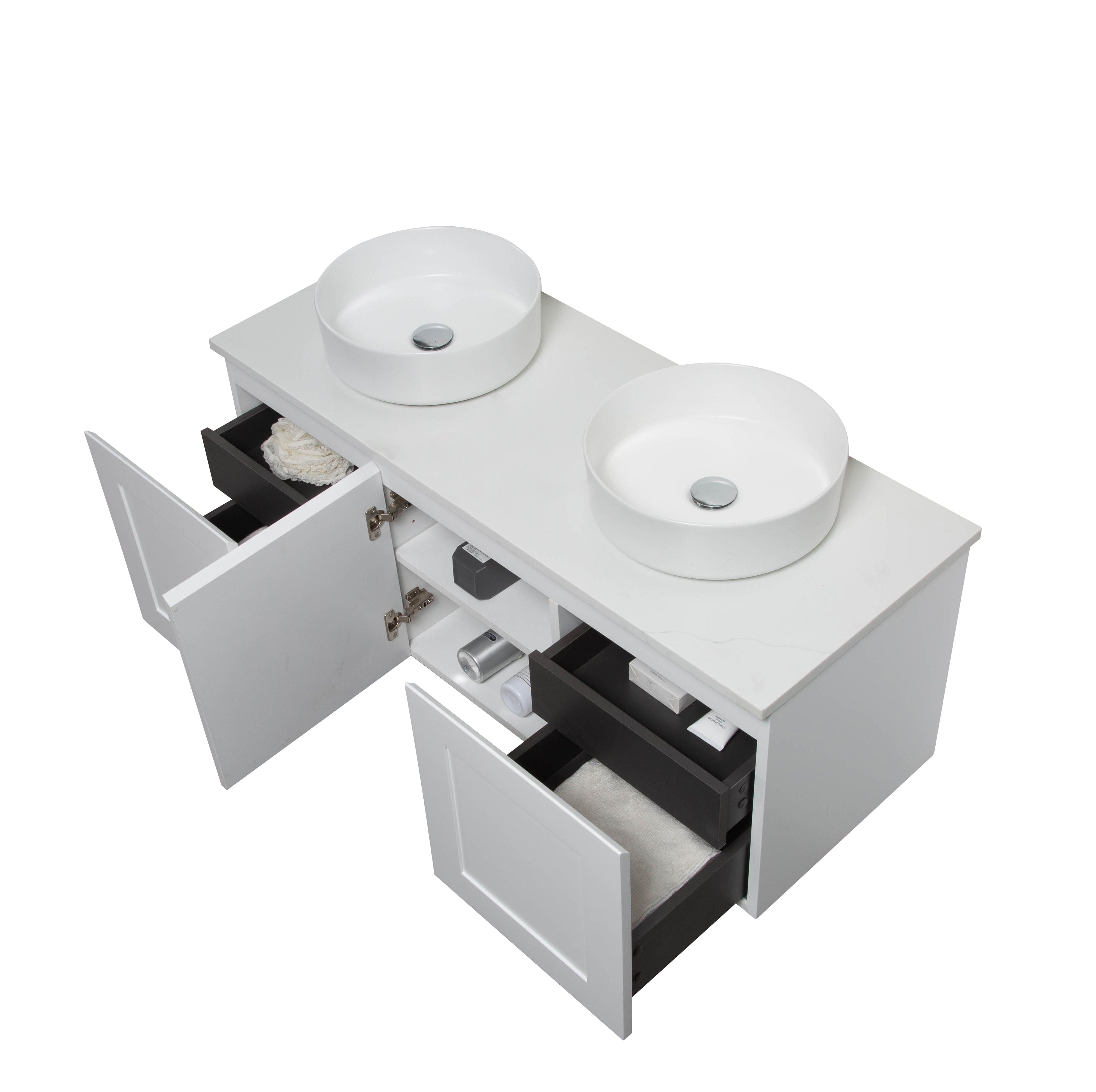 Matte White Hampton Single Bowl Bundle