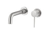 CIRC - Brushed Nickel Concealed Wall Basin Mixer With Spout