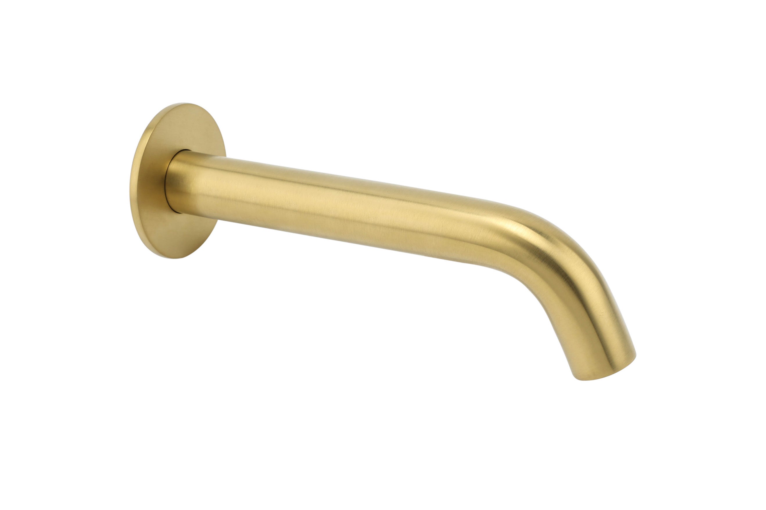 CIRC - Brushed Gold Curve Bath Spout