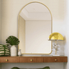 Arch Gold Metal Framed Mirror | 900 x 600