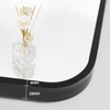 Arch Matte Black Metal Framed Mirror | 900 x 600