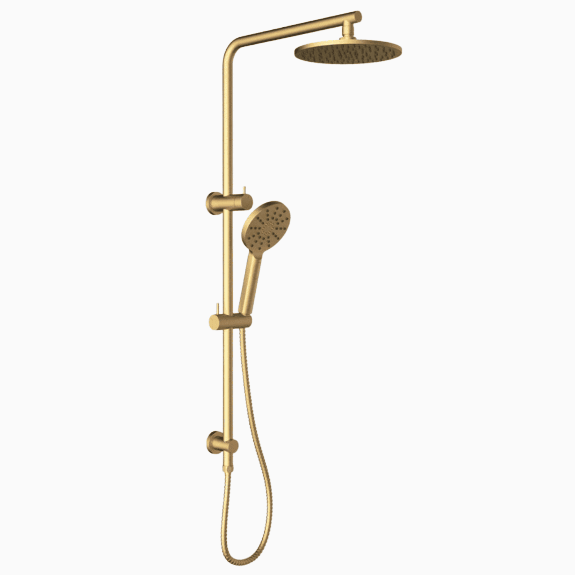 CIRC - Brushed Gold Multi-function Shower Set 200mm